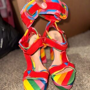 Vibrant Multicolor Women's Heels